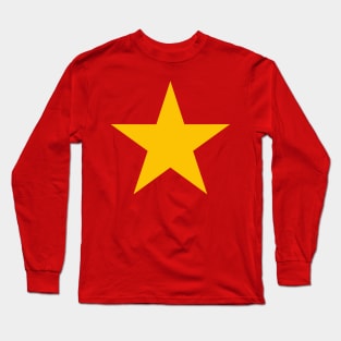 Bright yellow five-pointed star Long Sleeve T-Shirt